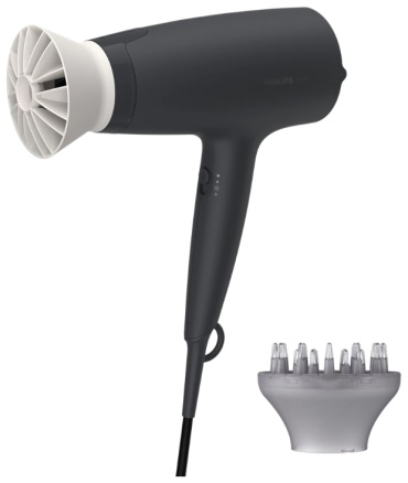 Philips BHD302/30 фен черный, серый