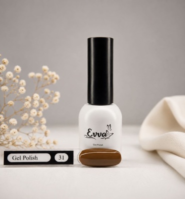 Evva гель-лак Gel Polish 31 Кофе с молоком глянцевое 10 мл