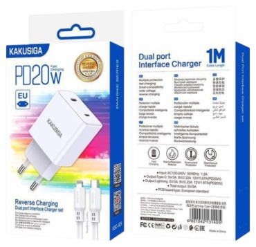 Kakusiga KSC-929 USB Type-C, Lightning белый