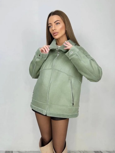 Дубленка HD Fashions зеленый