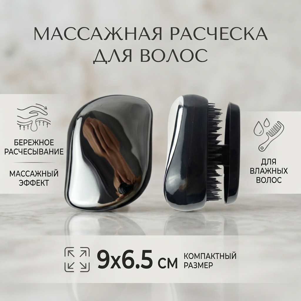 SPAZZOLA PER CAPELLI массажная расческа 9x6.5 см
