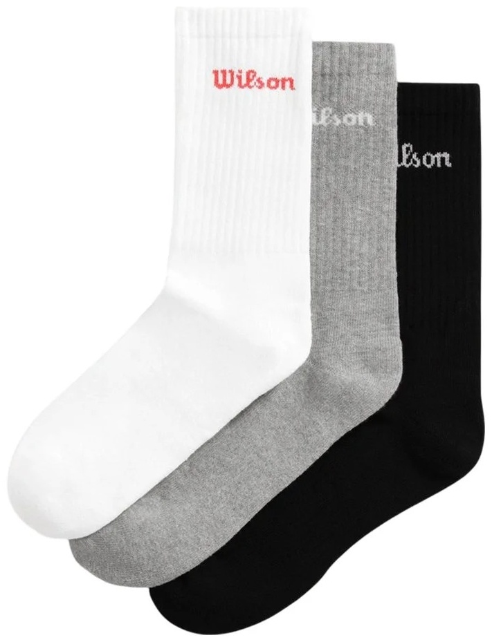 Носки Wilson 3 пары черный, белый S
