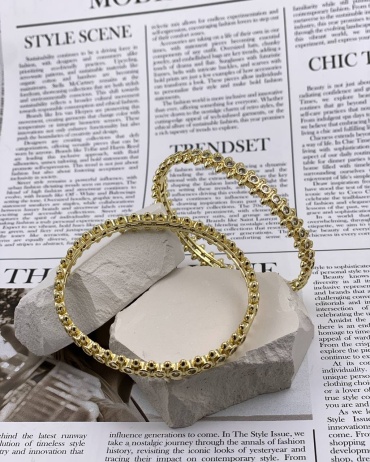Xuping Jewelry длина 19 см медицинская сталь, фианит