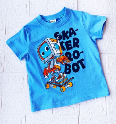 Футболка Robot  CHASTE kids голубой