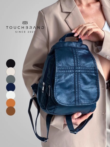 Мини-сумка TOUCHBRAND искусственная кожа синий
