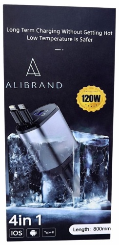 ALIBRAND R-02 Lightning, USB Type-C, USB 120 Вт черный