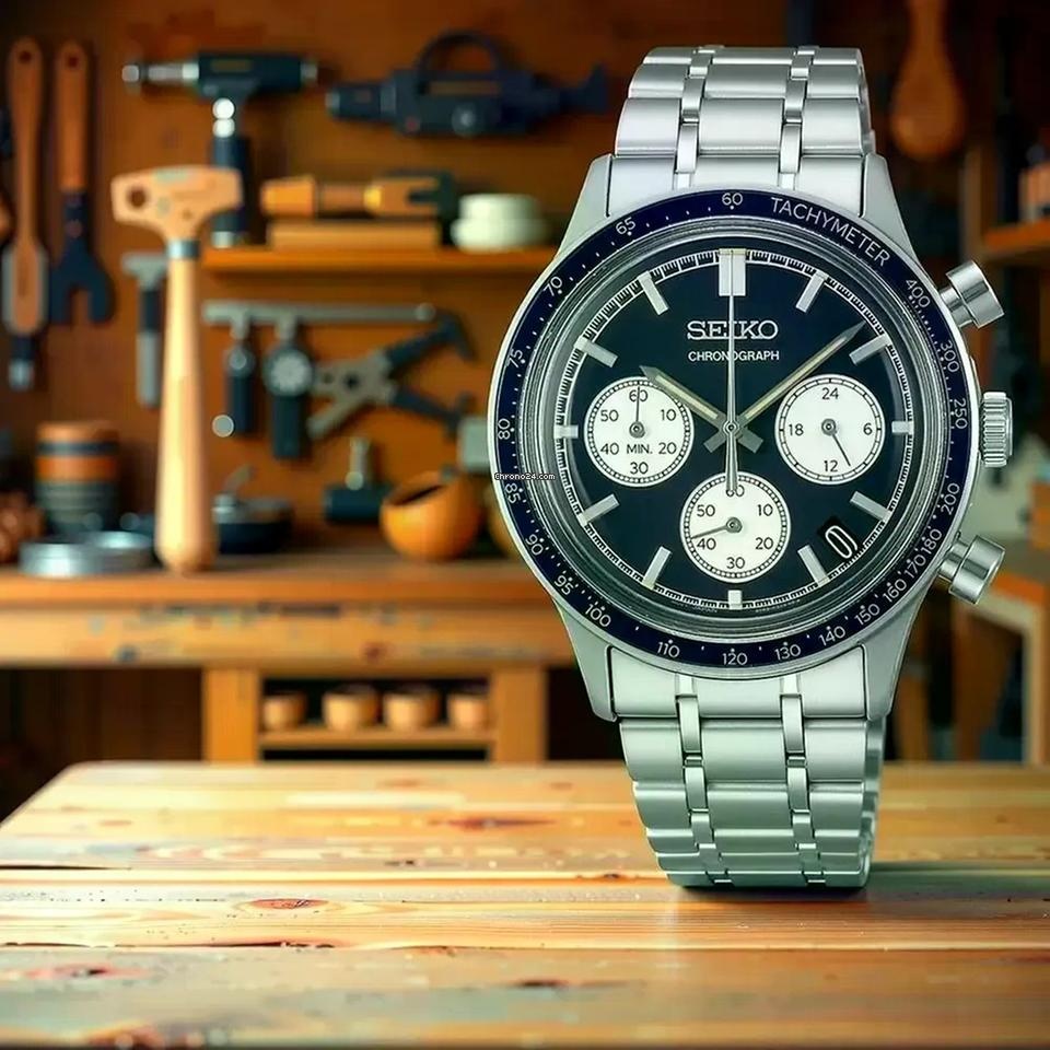 Кварцевые Seiko SSB477P1 нержавеющая сталь