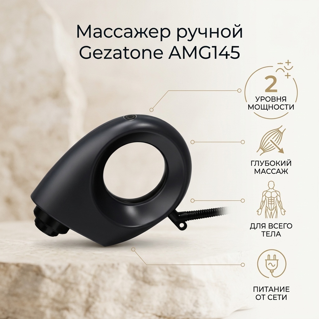 Массажер Gezatone AMG145 ручной вибрационный