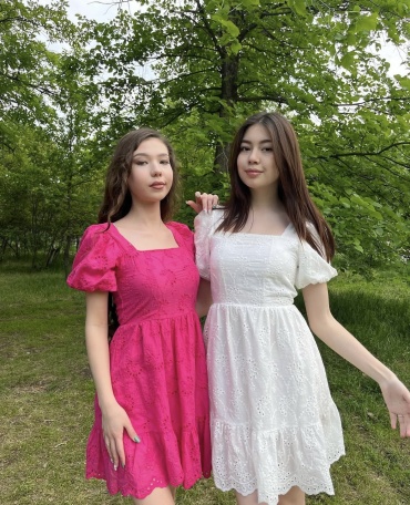 Повседневное платье розовый