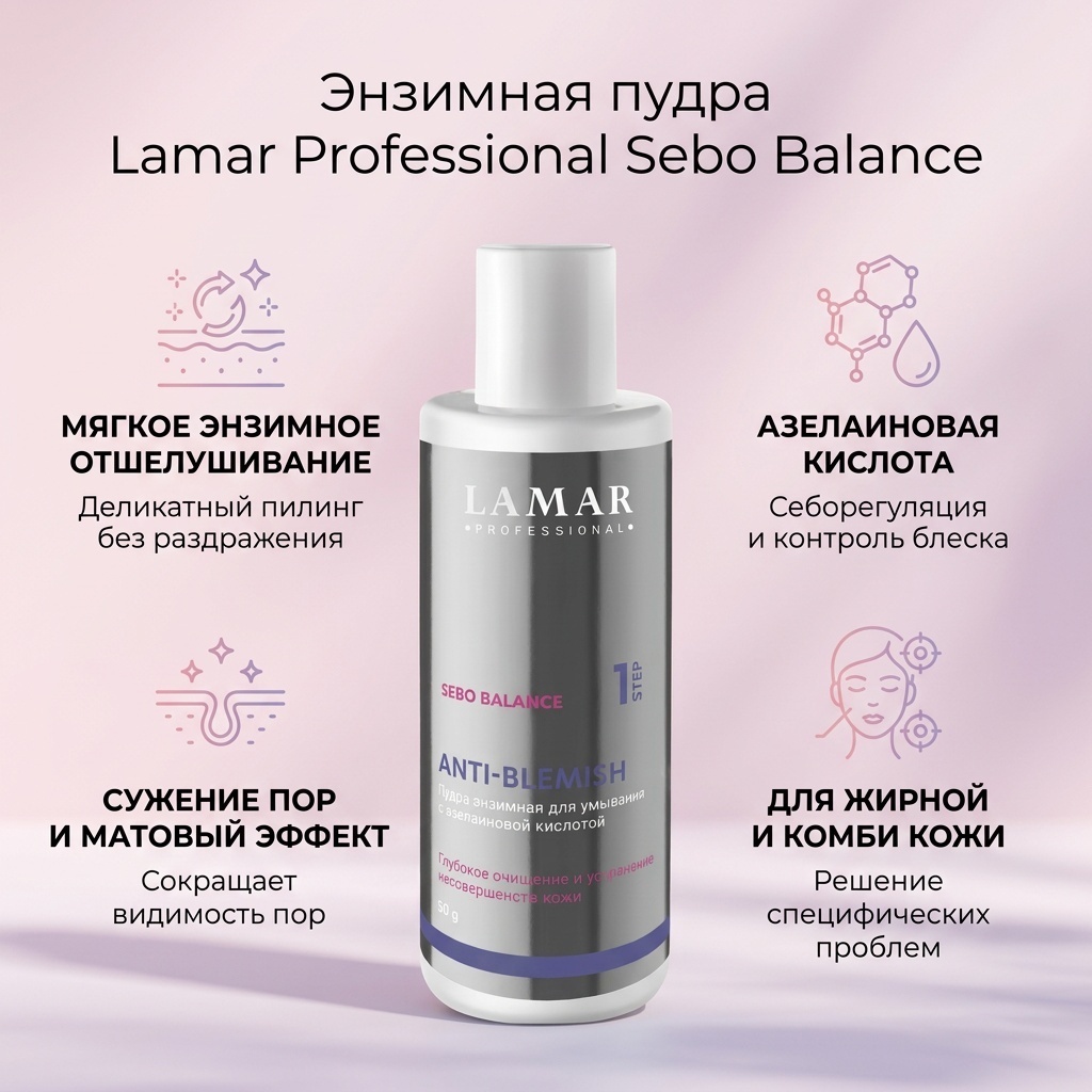 Lamar professional Sebo Balance Anti-Blemish энзимная пудра 50 г