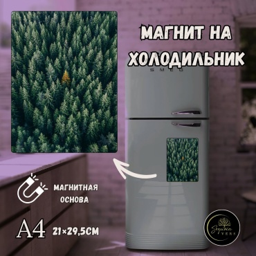 Sequoia VERS магнит-сувенир Дыхание природы. природа, леса. А4 1 шт