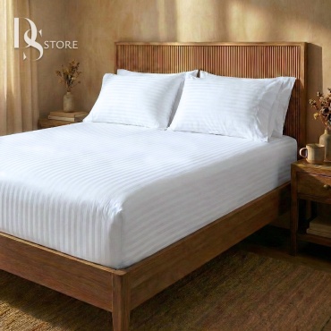 Простыня с наволочками DS Maisson Classic 160x200, полиэстер, страйп-полисатин