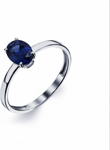ZGOLD Кр-526-6н размер 17.5 вес 0.99 г серебро, сапфир