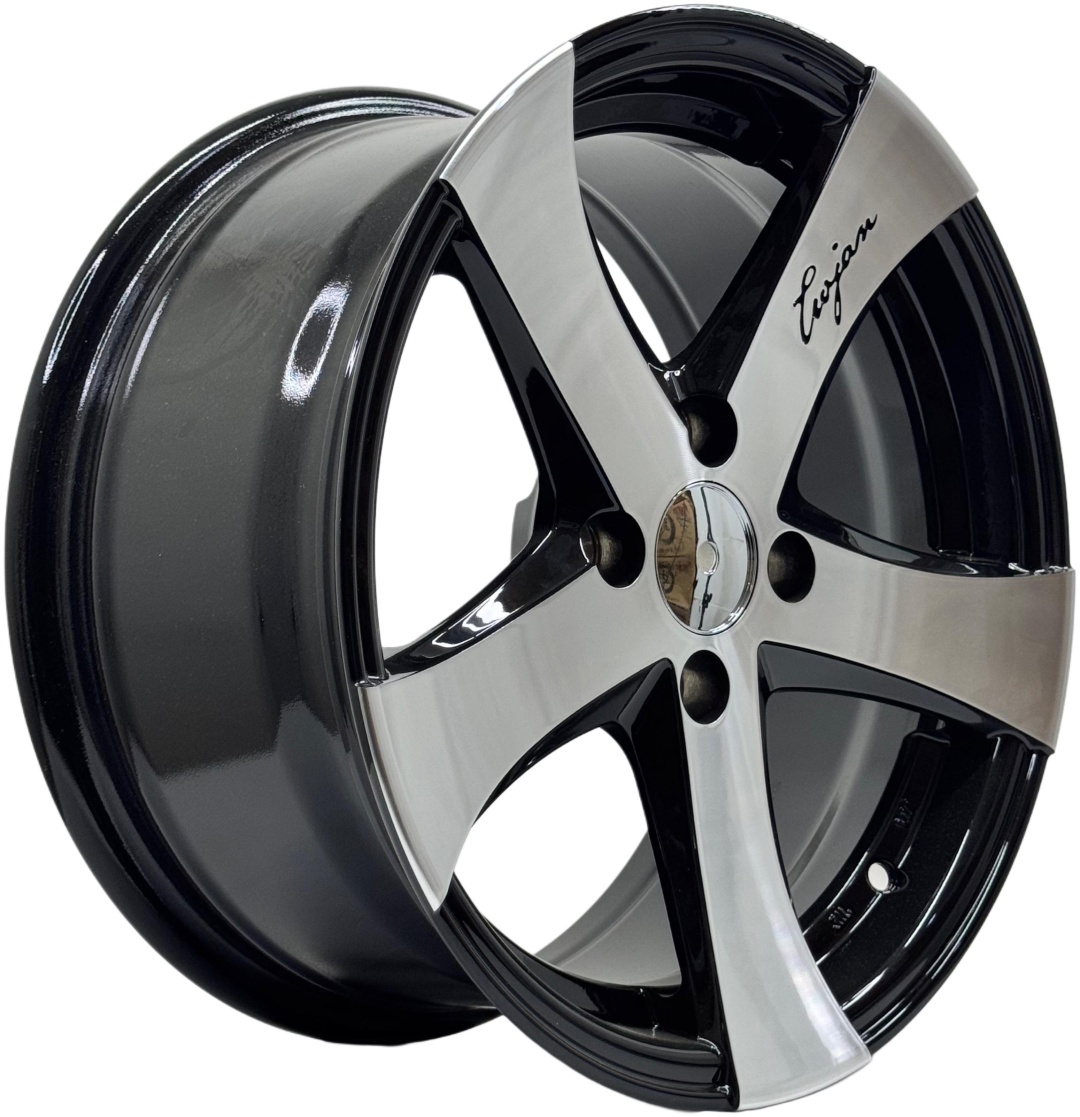 Yixing 5843WW 7x15/4x100 D67.1 ET30 4 диска черный, серебристый