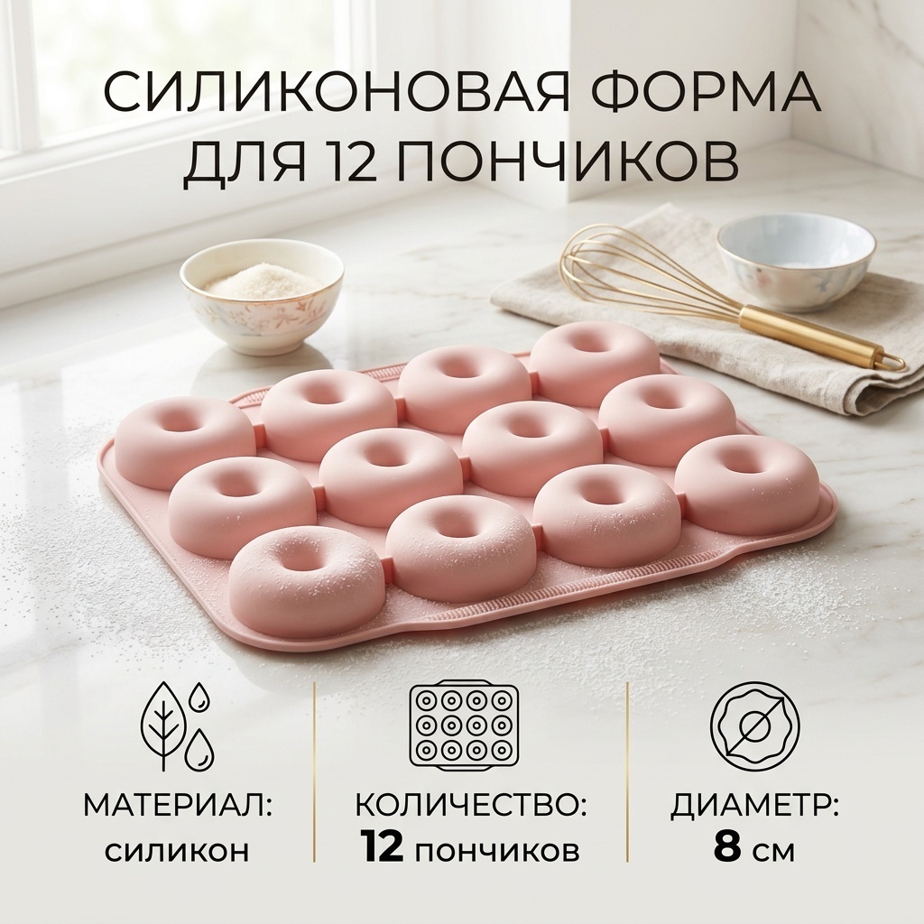 Форма для выпечки силикон, 1 шт