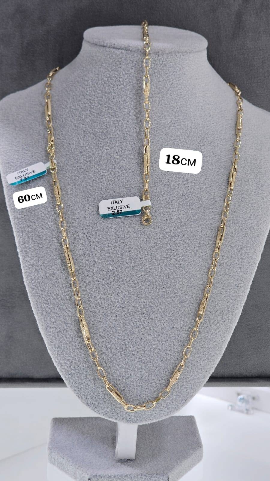 Lucky zin14k61_48343 длина 60 см, вес 10.08 г золото, плетение фигаро