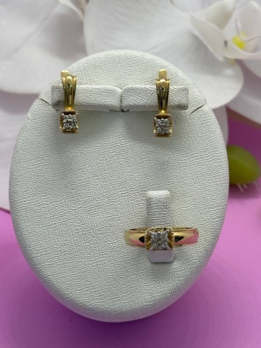 SAR JEWELRY Aranod_J_10-058_6611_18 вес 7.9 г золото, бриллиант