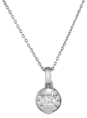 Подвеска Briolette M0593PK вес 1.88 г золото, бриллиант