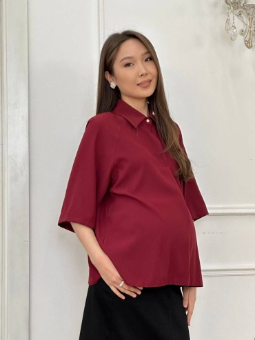 Блузка Sweetmama.kz бордовый