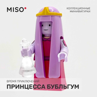 Фигурка MISO Minifigures. Время приключений. Принцесса Бубльгум 5 см 1 шт