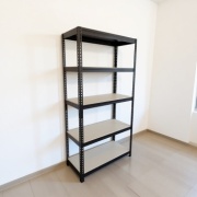 Стеллаж напольный Практик, 90x40x180 см, черный