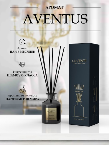 Диффузор с палочками La'Venti AVENTUS 120 мл