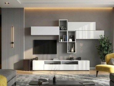 Комплект для гостиной Aiba Mebel Айсберг 743362390, белый