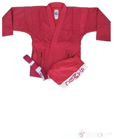 Кимоно для самбо Sambox красный 120