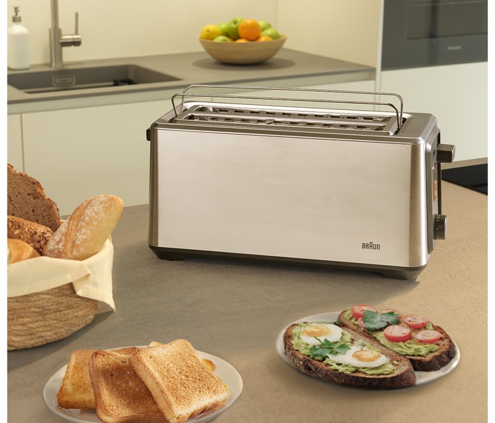 Тостер Braun HT5220BK серебристый — фото 4