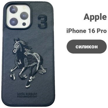 Чехол Santa Barbara Polo & Racquet Club для Apple iPhone 16 Pro Max черный