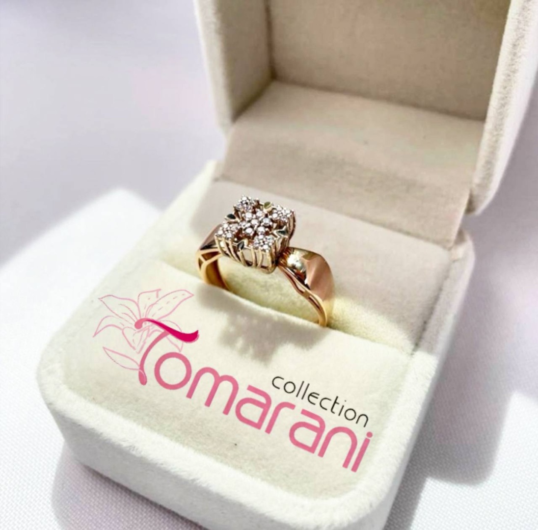 Tomarani collection BNB_TC_КВК_07 размер 19 вес 2.26 г золото, фианит