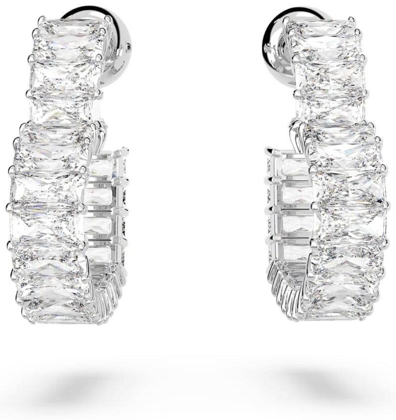 Серьги Swarovski ювелирный сплав, кристаллы Swarovski