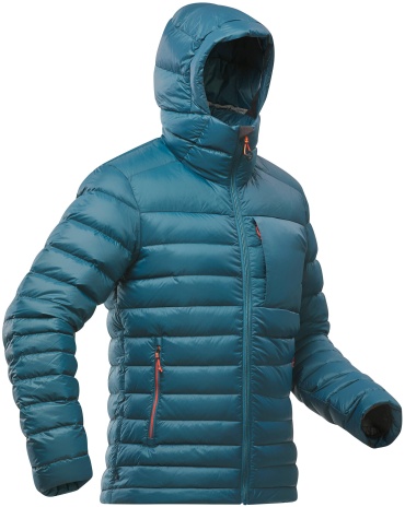 Пуховик Decathlon бирюзовый