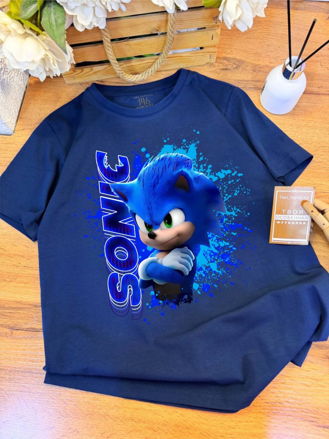 Футболка Соник Sonic TMH_TREND.KZ темно-синий