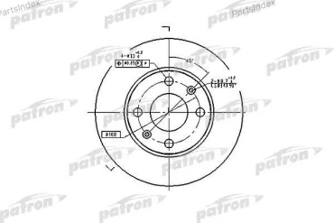 Диски PATRON передние PBD1217