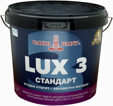 Gaudi Paint водно-дисперсионная LUX 3 4.5 л, белый цвет