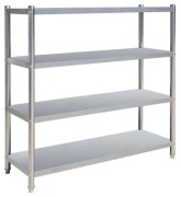 Стеллаж напольный HJ-1000, 100x50x155 см, серый