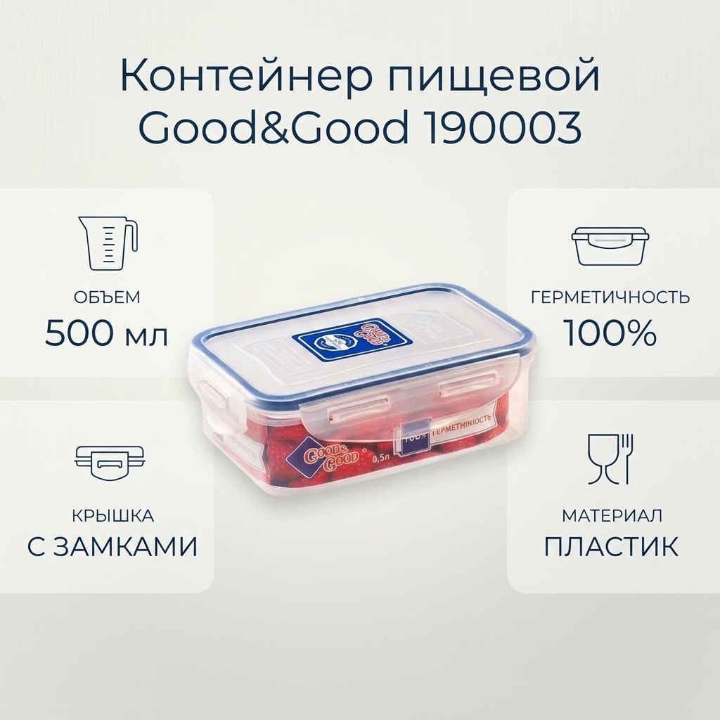 Good&Good контейнер 190003 1 шт, пластик