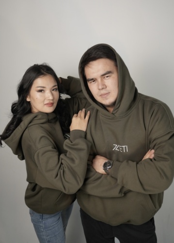 Худи Парные «7eti» хаки