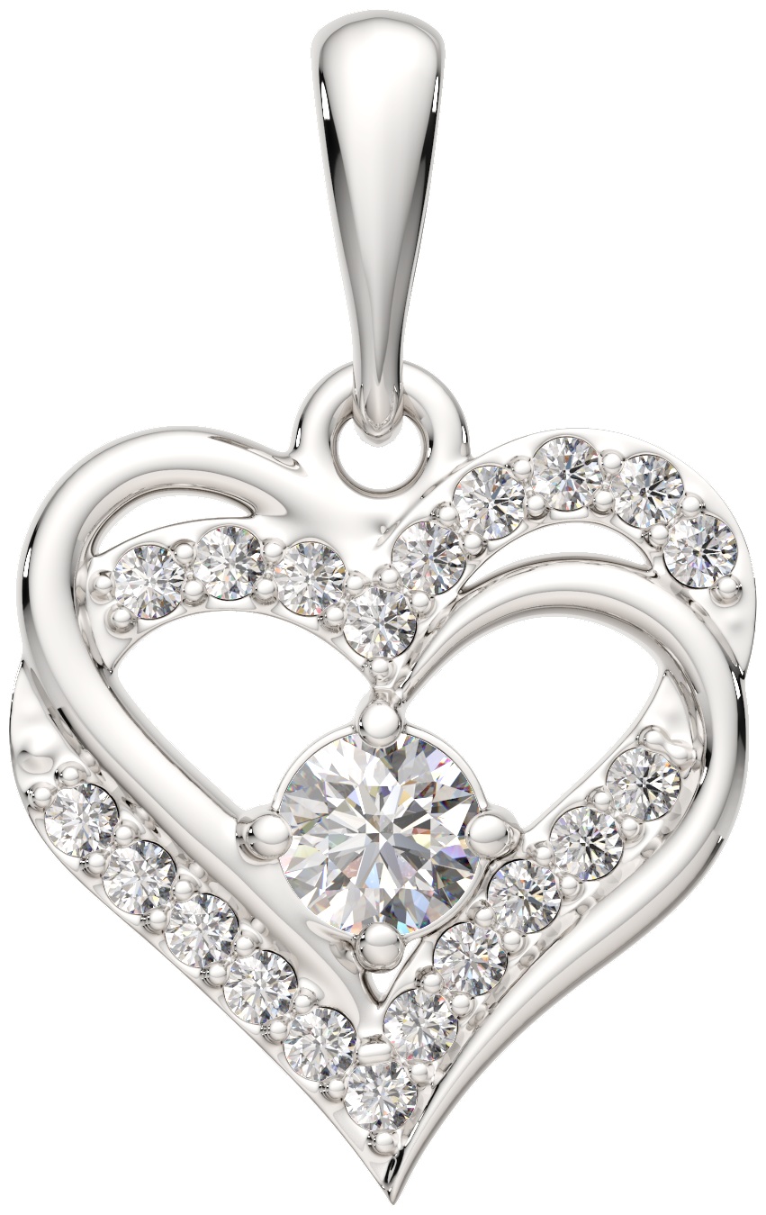 Подвеска Lucente Silver ZO-0440494 вес 1.06 г серебро, фианит