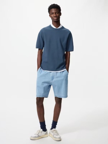 Повседневные шорты Uniqlo голубой