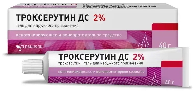 ТРОКСЕРУТИН 2% 40г гель д/нар прим