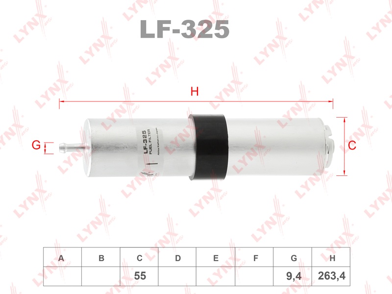 LYNXauto топливный фильтр LF325