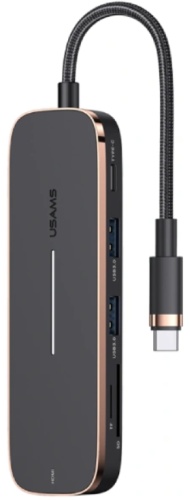 Usams US-SJ575 USB Type-C для SD, microSD, micro SDHC, micro SDXC, SDHC, SDXC, USB 3.0, HDMI