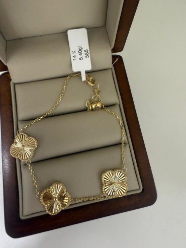 Italian Gold 246789 длина 18 см, вес 5.4 г золото, плетение панцирное
