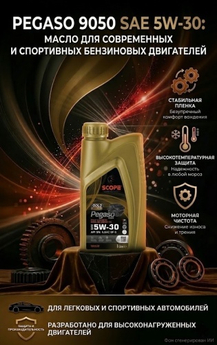 Синтетическое Scope Fully Synthetic Gasoline Engine Oil 5W-30 1 л