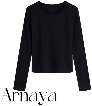Лонгслив ARNAYA черный, серый, белый
