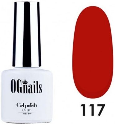 OG Nails гель-лак 117 Красный глянцевое 8 мл