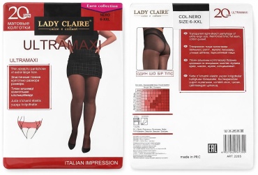 Колготки LADY CLAIRE черный