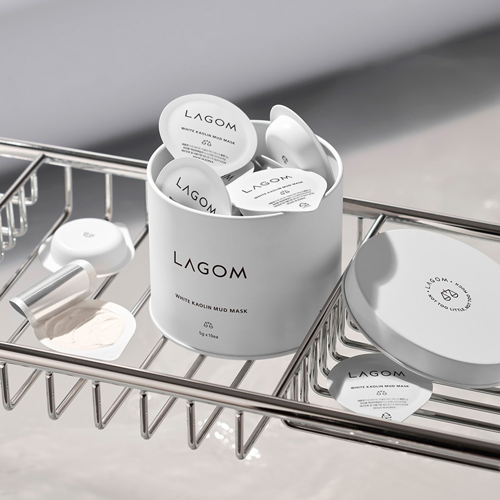 Маска для лица LAGOM глиняная White Kaolin Mud 110 мл, фото 13
